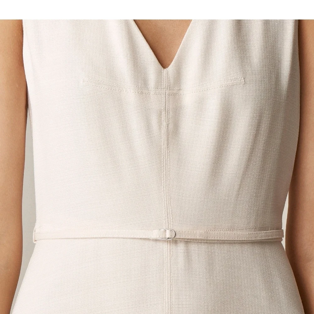 J. Crew Mathilde V-Neck Dress In Summer Linen